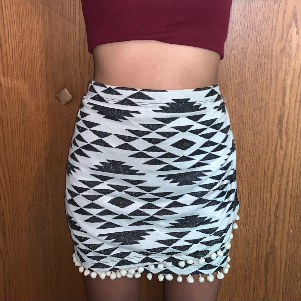 Multicolor Cotton Skirt